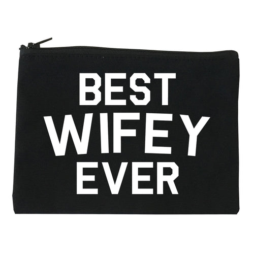 Best Wifey Ever Wife  Makeup Bag Red