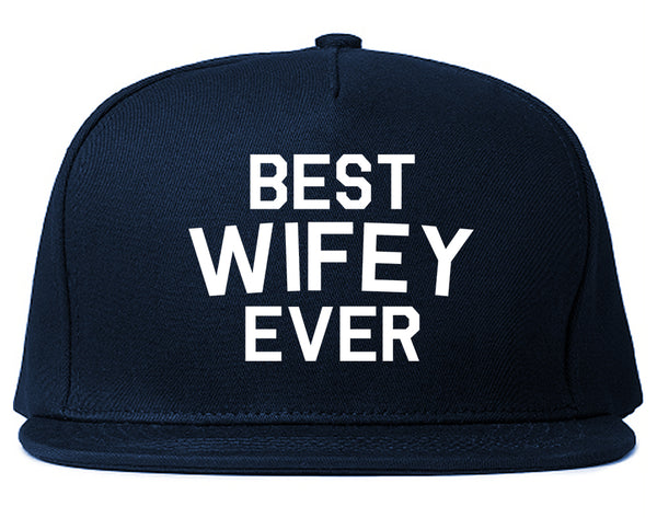 Best Wifey Ever Wife  Snapback Hat Blue