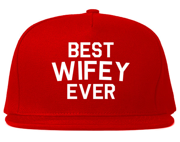 Best Wifey Ever Wife  Snapback Hat Red