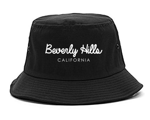 Beverly Hills California Bucket Hat Black