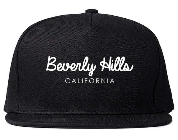 Beverly Hills California Snapback Hat Black