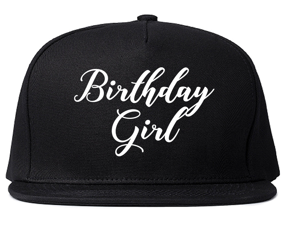 Birthday Girl Party Black Snapback Hat