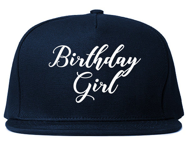 Birthday Girl Party Blue Snapback Hat