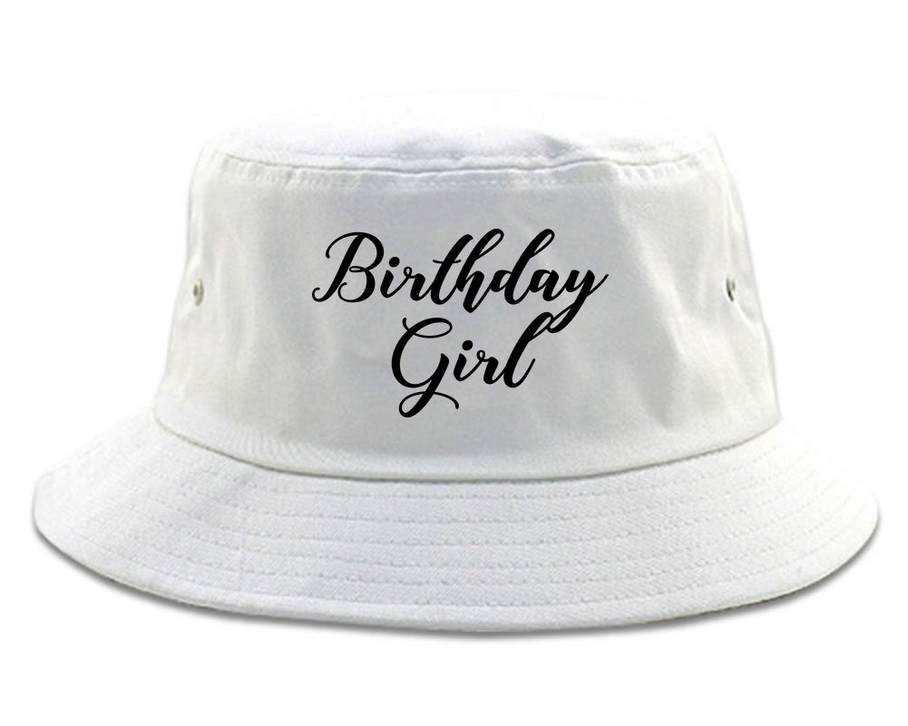 Birthday Girl Party white Bucket Hat