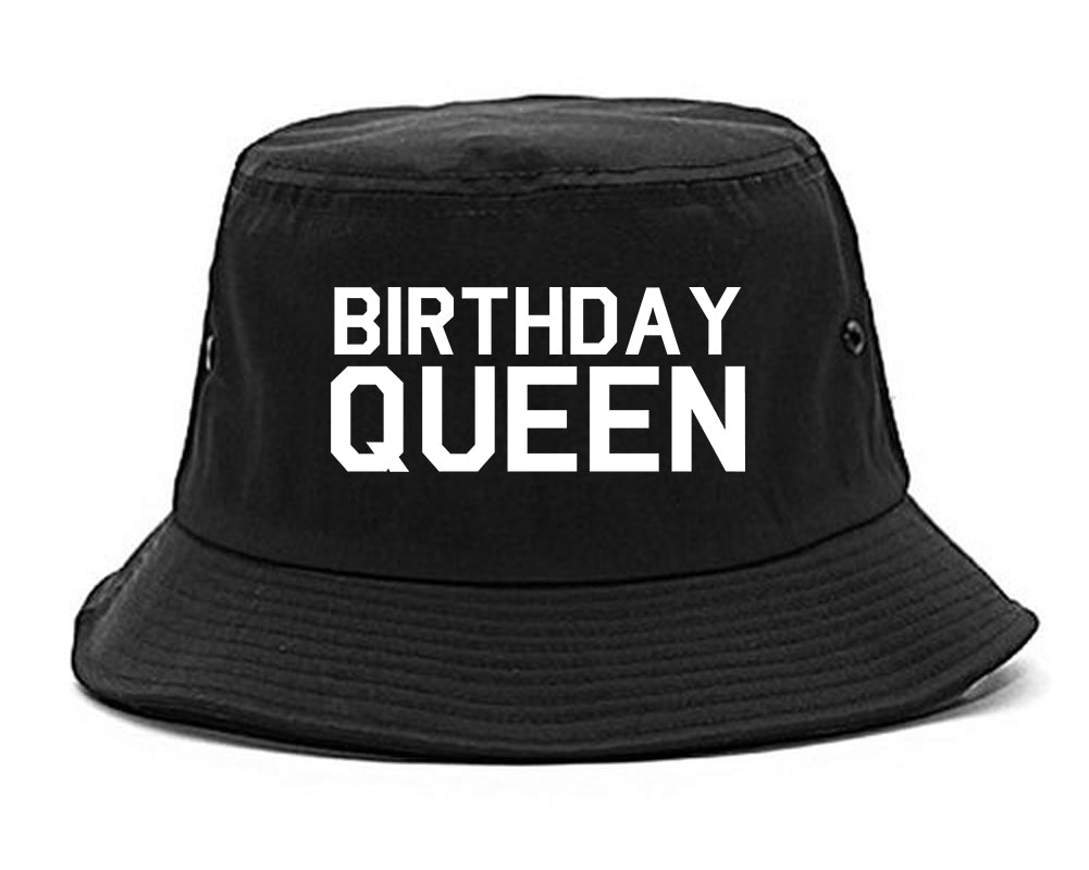 Birthday Queen Bday Black Bucket Hat