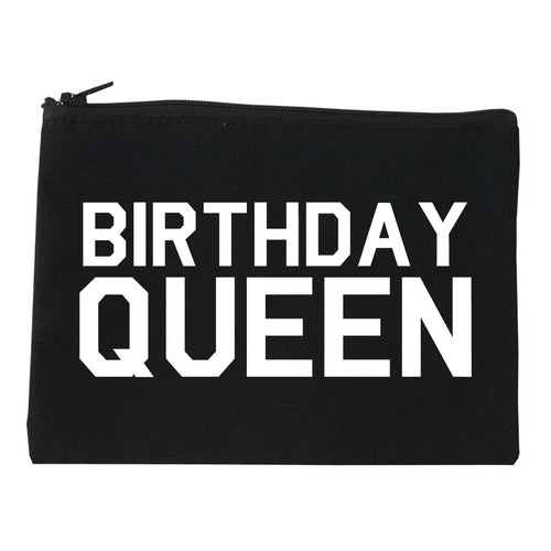Birthday Queen Bday Black Makeup Bag