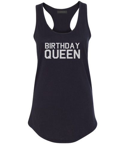 Birthday Queen Bday Black Racerback Tank Top