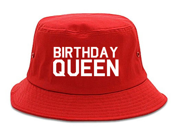 Birthday Queen Bday Red Bucket Hat