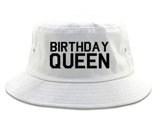 Birthday Queen Bday White Bucket Hat