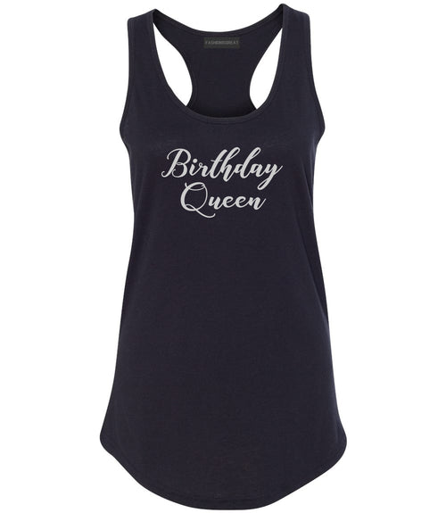 Birthday Queen Black Womens Racerback Tank Top