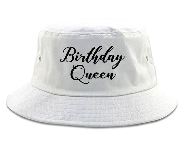 Birthday Queen white Bucket Hat