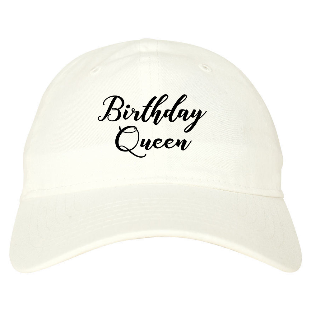 Birthday Queen white dad hat