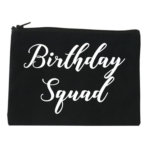 Birthday Squad Party black Makeup Bag