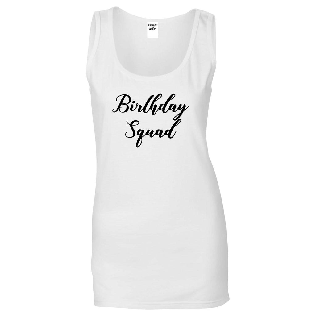 Birthday Squad Party White Womens Tank Top