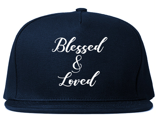 Blessed And Loved Blue Snapback Hat
