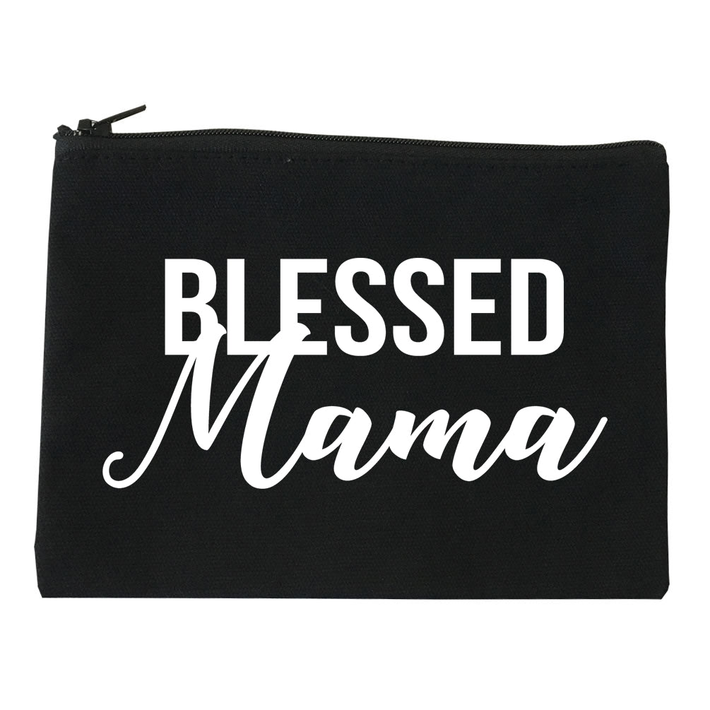 Blessed Mama Black Makeup Bag