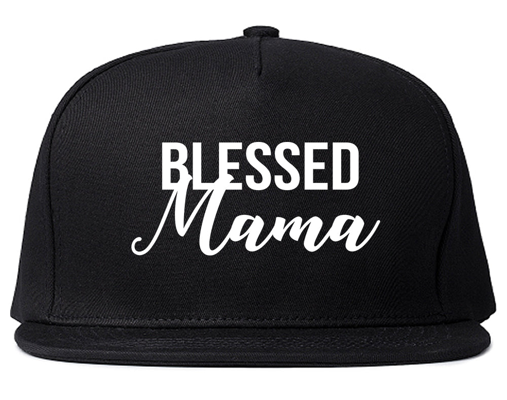 Blessed Mama Black Snapback Hat