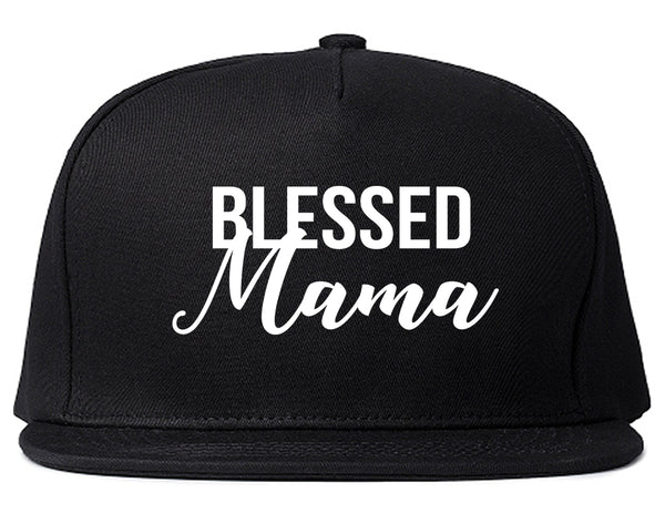 Blessed Mama Black Snapback Hat