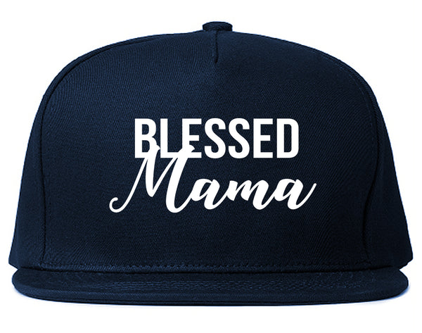 Blessed Mama Blue Snapback Hat