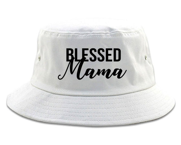 Blessed Mama White Bucket Hat