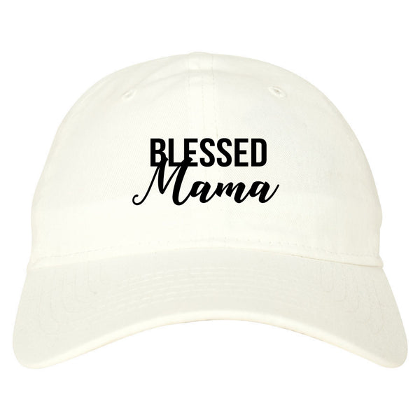 Blessed Mama White Dad Hat