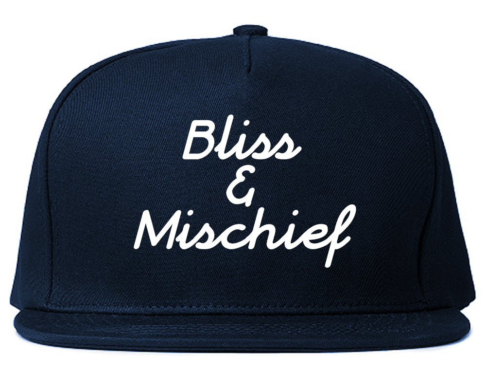 Bliss And Mischief Snapback Hat Blue