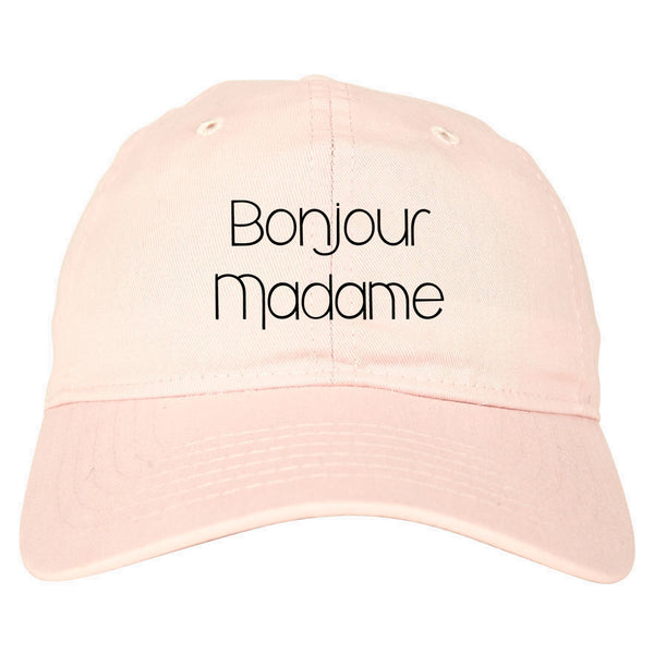 Bonjour Madame French Dad Hat Pink