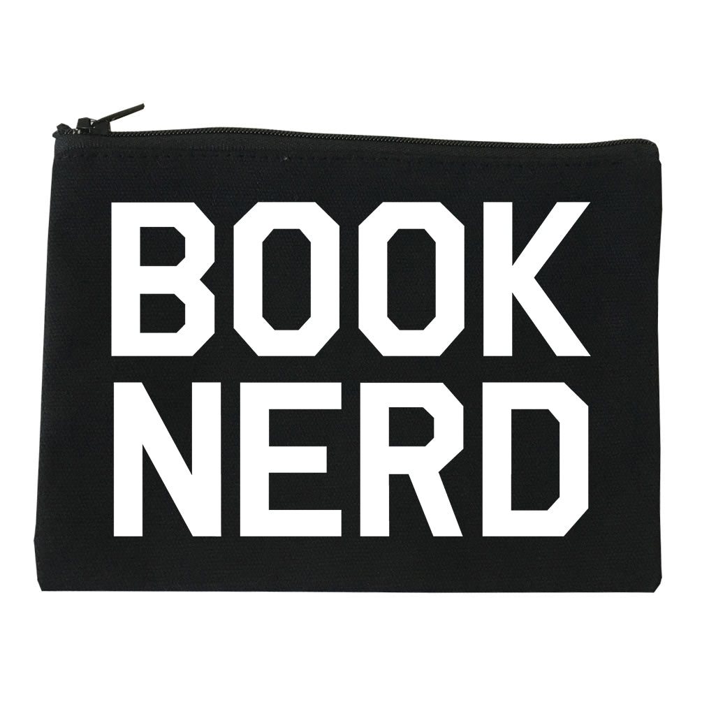 Book Nerd Reading Black Makeup Bag