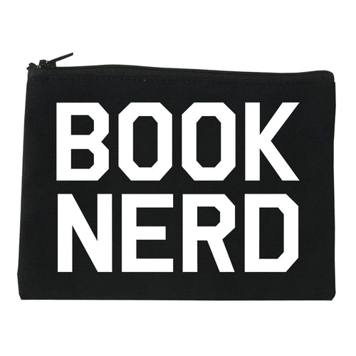 Book Nerd Reading Black Makeup Bag