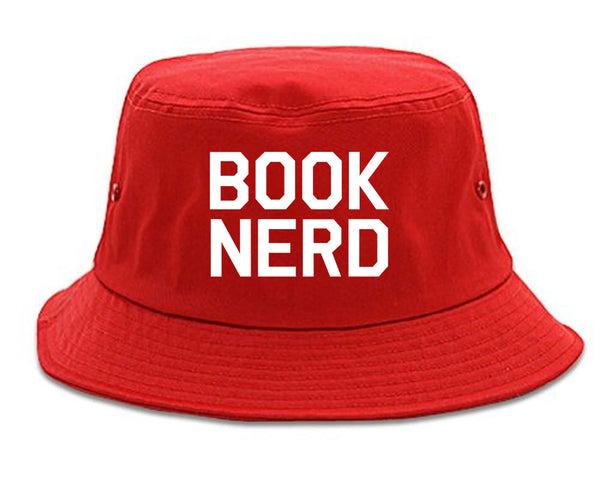 Book Nerd Reading Red Bucket Hat