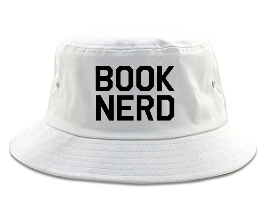 Book Nerd Reading White Bucket Hat