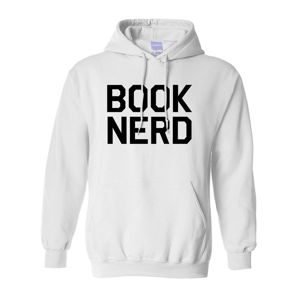 Book Nerd Reading White Pullover Hoodie