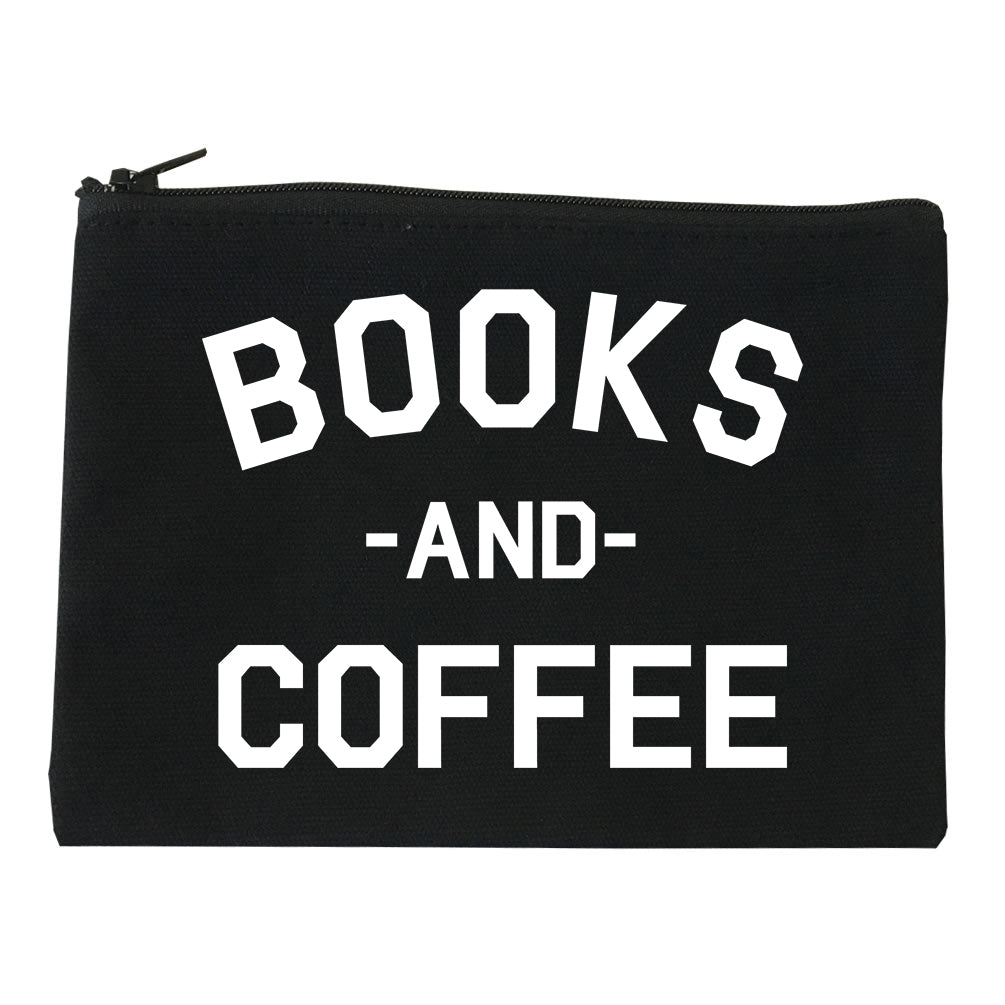 Books And Coffee Funny Reading Black Makeup Bag