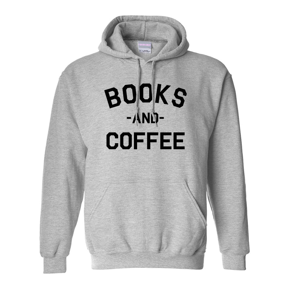 Books And Coffee Funny Reading Grey Pullover Hoodie