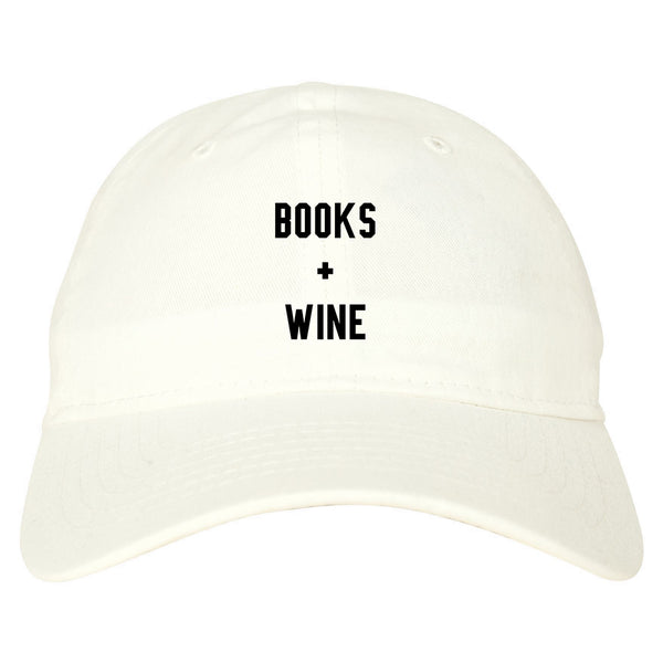 Books And Wine White Dad Hat