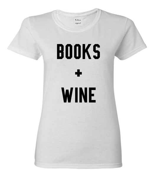 Books And Wine White T-Shirt