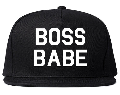 Boss Babe Black Snapback Hat