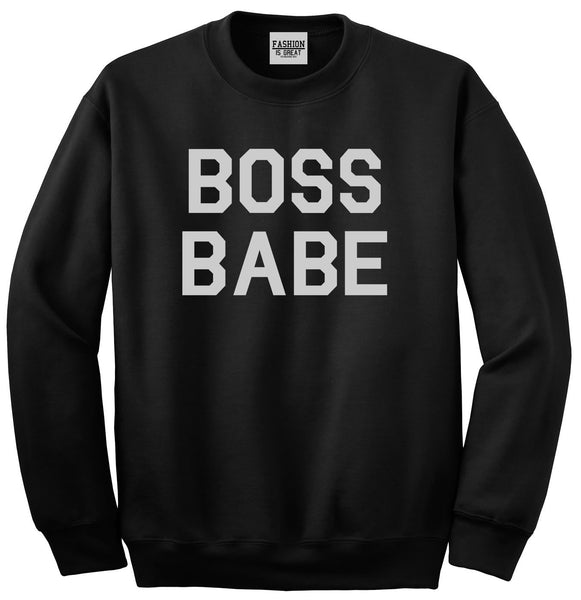 Boss Babe Black Crewneck Sweatshirt