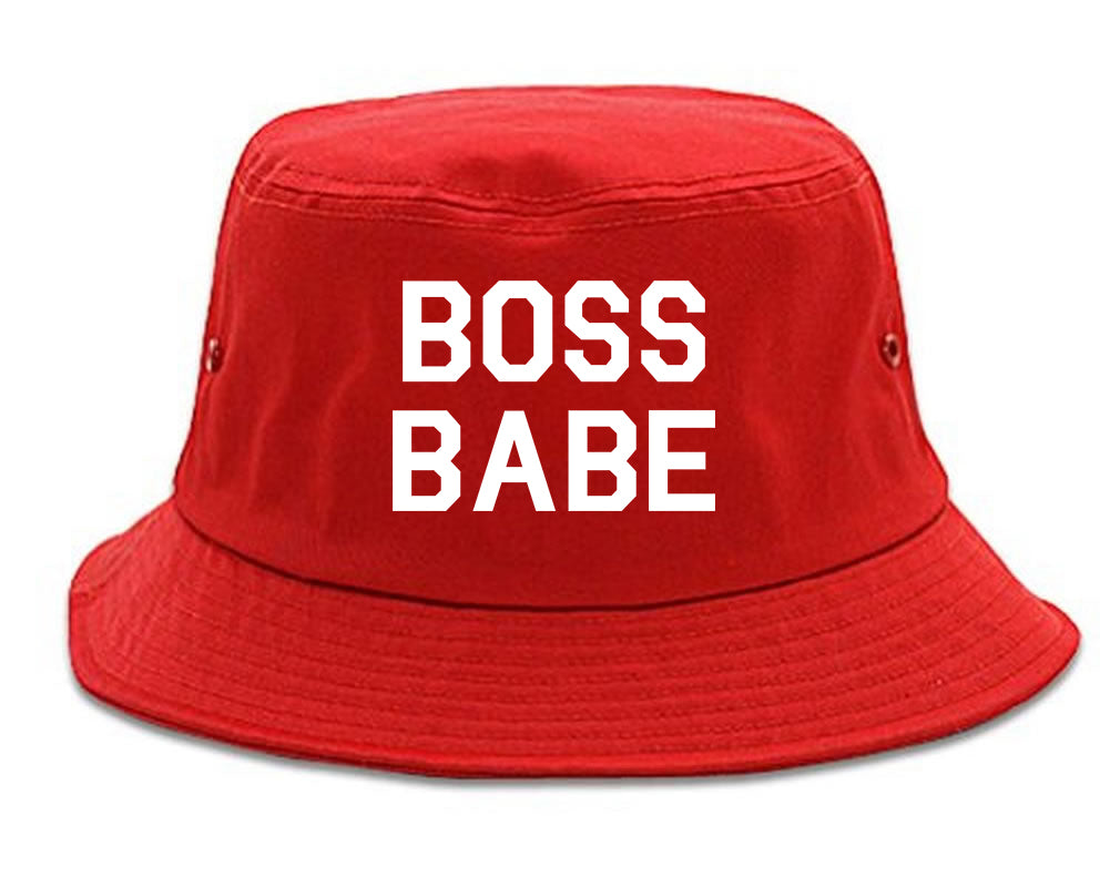 Boss Babe Red Bucket Hat