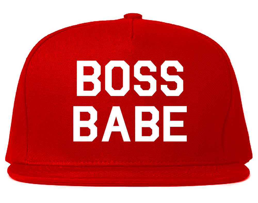 Boss Babe Red Snapback Hat
