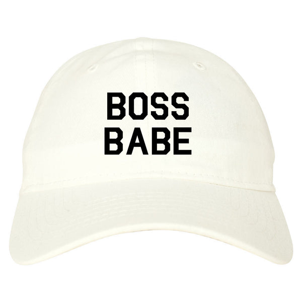 Boss Babe White Dad Hat