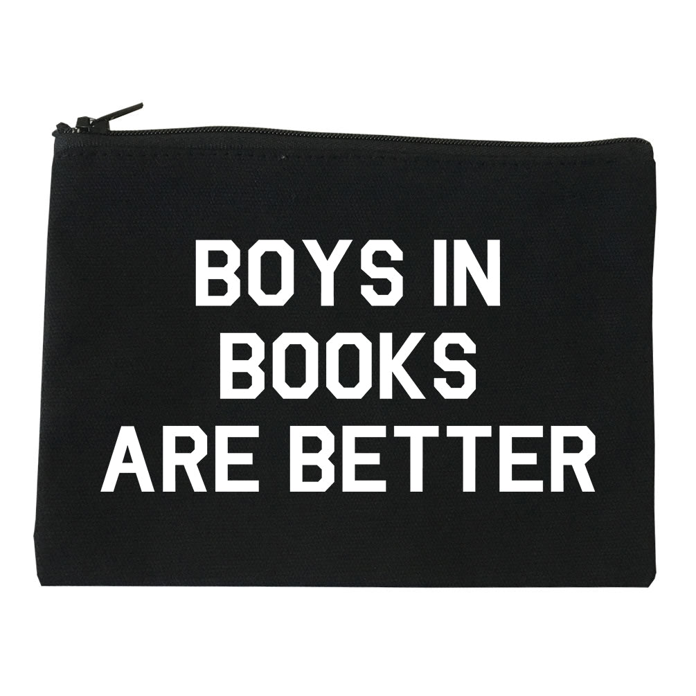 Boys In Books Are Better Reading Black Makeup Bag