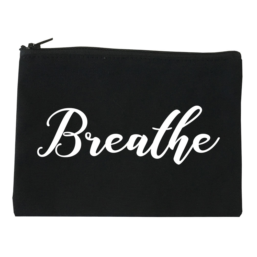 Breathe Yoga Peaceful Black Makeup Bag