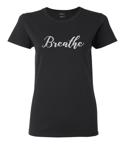 Breathe Yoga Peaceful Black T-Shirt