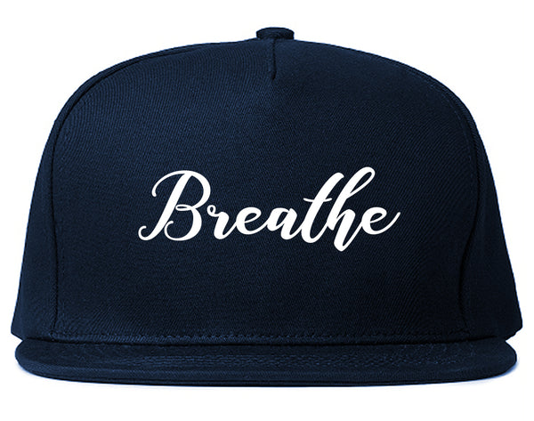 Breathe Yoga Peaceful Blue Snapback Hat