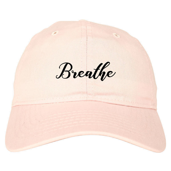 Breathe Yoga Peaceful Pink Dad Hat