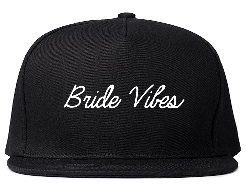 Bride Vibes Bachelorette Black Snapback Hat