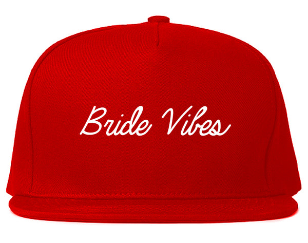 Bride Vibes Bachelorette Red Snapback Hat