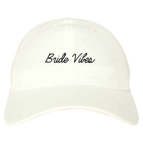 Bride Vibes Bachelorette white dad hat