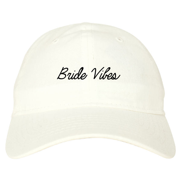 Bride Vibes Bachelorette white dad hat